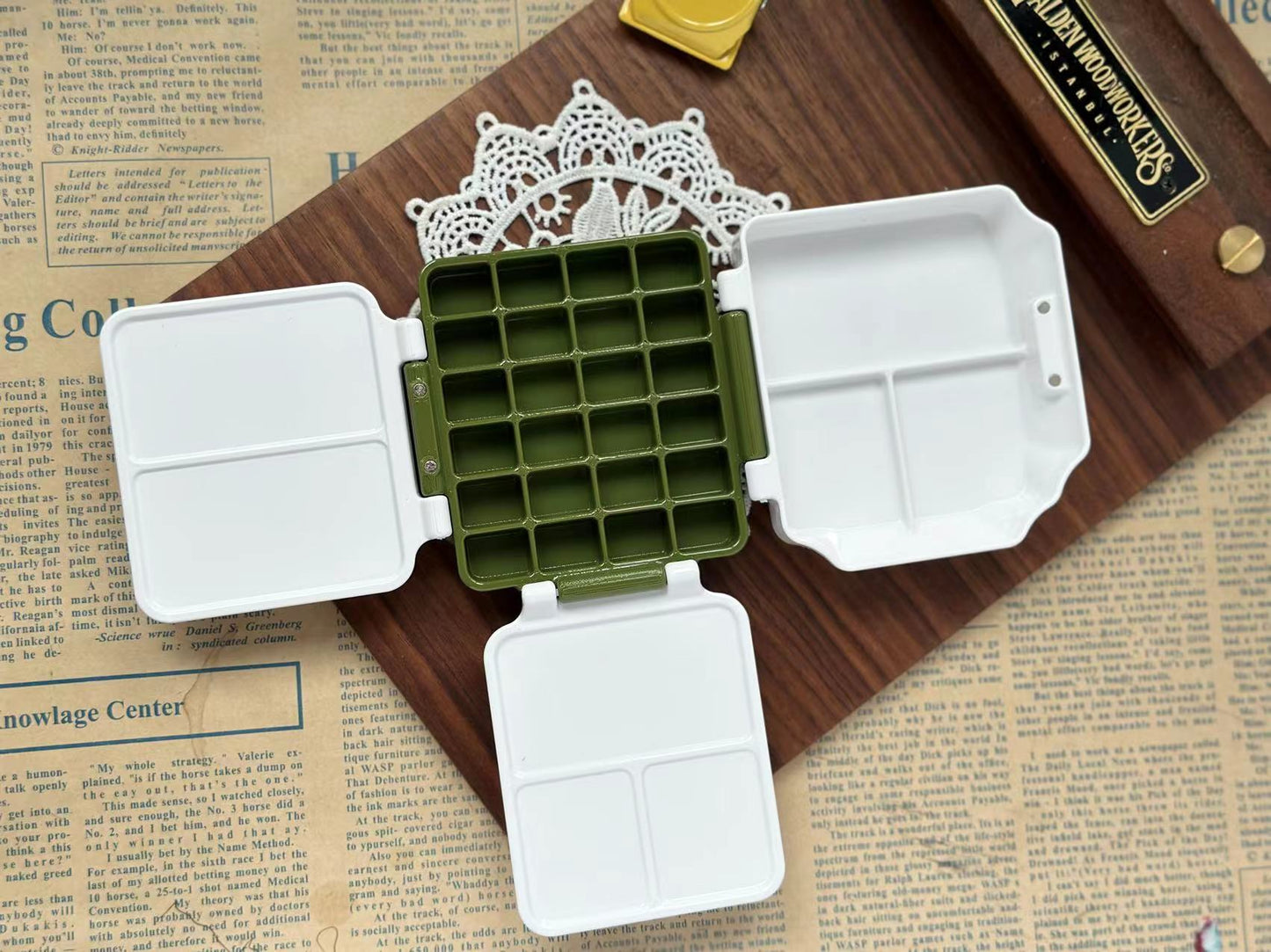 Magnetic tubular watercolor paint box