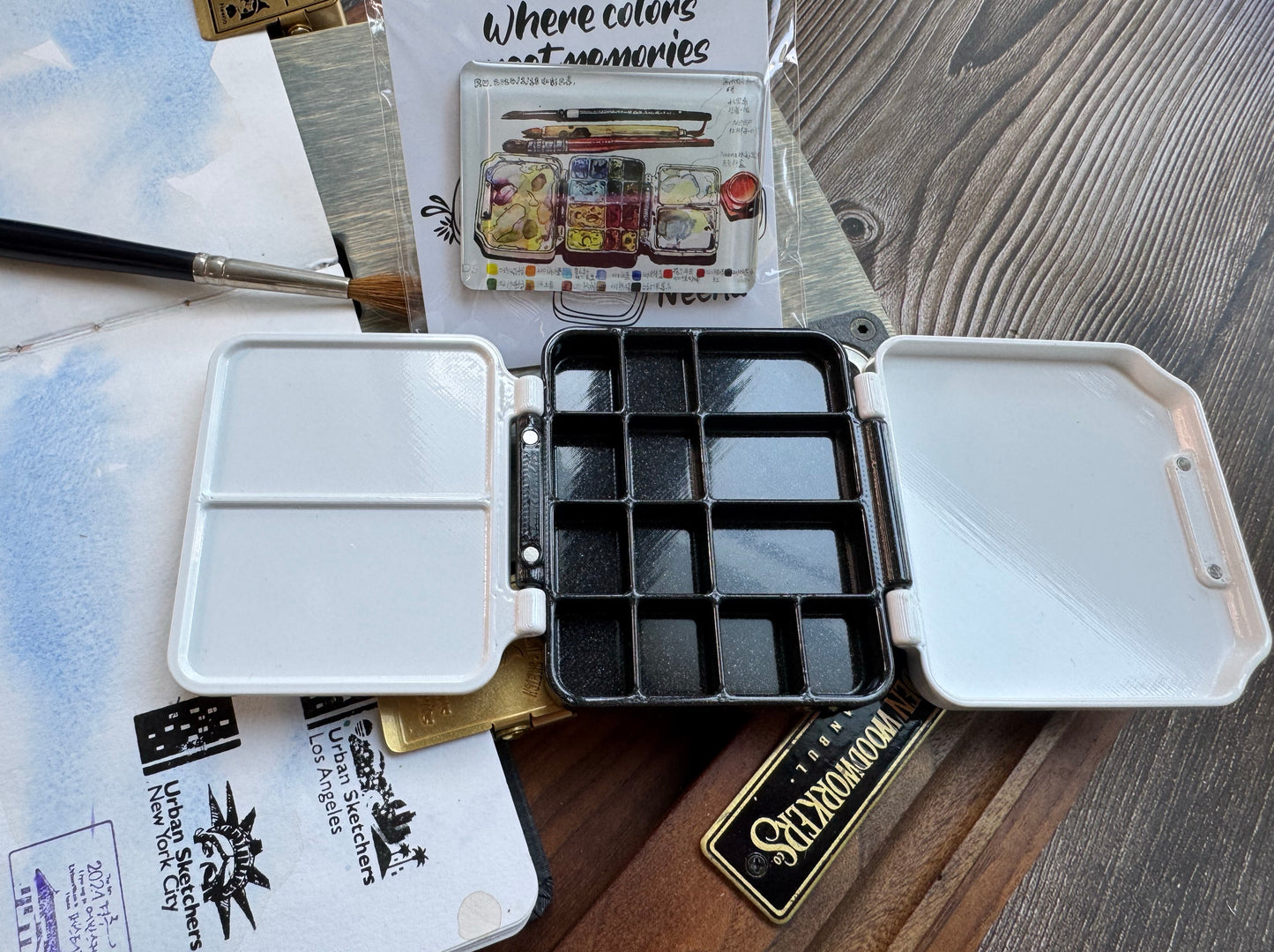 Large Slim Magnetic Tube Watercolor Paint Box – Toulouse Booth Pickup Only