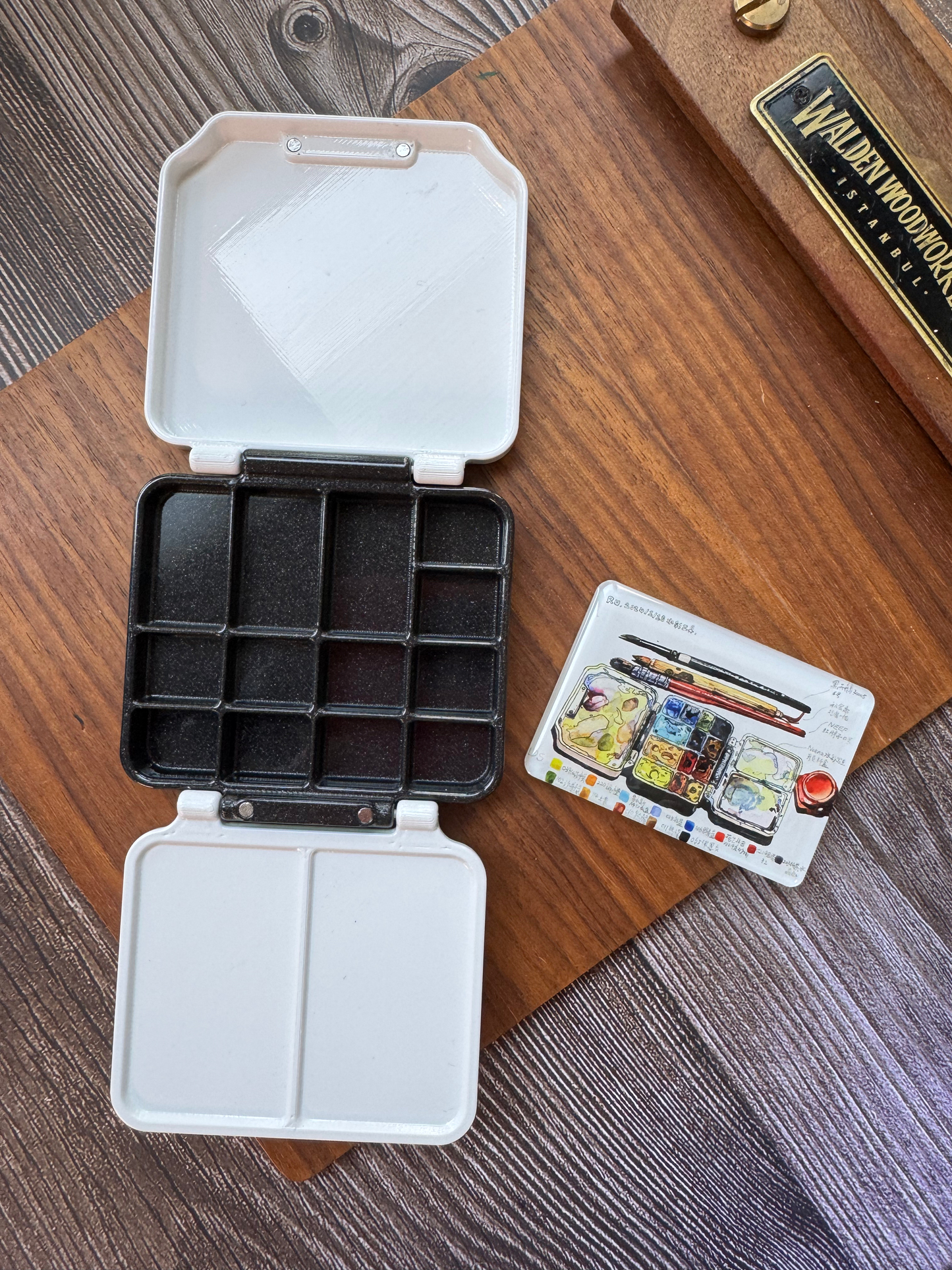 Large Slim Magnetic Tube Watercolor Paint Box – Toulouse Booth Pickup Only